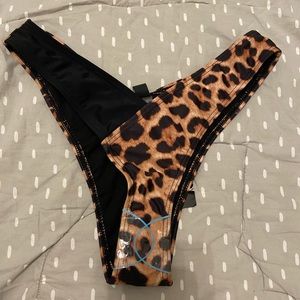 South beach swim high leg high cut cheeky bikini bottom